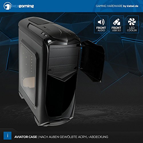 Kiebel Komplett Set Gamer-PC + TFT [184493] Intel Core i5 7500 4×3.4GHz | 16GB DDR4 | 250GB M.2 SSD + 1TB HDD | NVIDIA Geforce GTX 1060 6GB | ASUS | DVD | Sound | WLAN | USB3 | Gaming Computer - 7