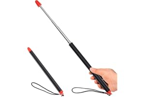 NUYYR Bacchetta Telescopica, Puntatori per Presentazioni, Indicatore Telescopico, Bacchetta Telescopica Allungabile, 120cm Acciaio Inox Estensibile Puntatore per Insegnanti per Aula, Ufficio, Scolastiche