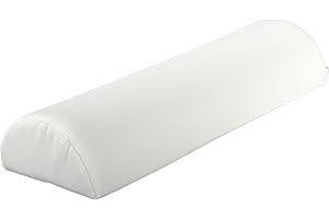 MOVIT XXL cuscino per il collo supporto per il collo rotondo 69 x 23 x 11 cm rotolo di posizionamento rotolo per le ginocchia mezzo rotolo, bianco