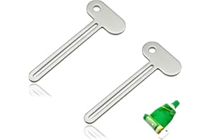 USTNIR Presse Tube Dentifrice, 2 Pièces Presse-Tube Presse en Métal, Presse-Pâte dentifrice, Presse Dentifrice Inox Manuel, pour Presser Le Dentifrice, Convient pour la Cuisine, Salle de Bain