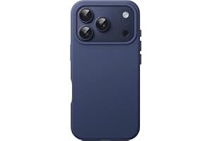 JETech Silicone Case for iPhone 17 Pro, Dark Blue | Silky Soft Touch, Shockproof Protection, Scratch Resistant, Microfiber Lining