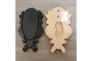 GTK - GEWEIHE & TROPHÄEN KRUMHOLZ GTK - Cartel trofeo de madera de corzo tallada con 1 compartimento de pino