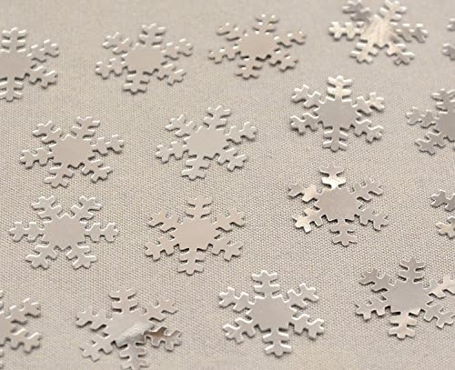 Silver "Snow Flakes" Christmas Mix Table Confetti Party Decoration