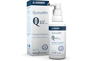 MSE PHARMAZEUTIKA GMBH QuinoMit Ubiquinol flüssig (50ml) Kaneka Coenzym Q10, reduziert, atmungsaktiv, liposomal, hochdosiert, vegan, Dr Enzmann
