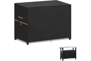 VANSHEIM Telo Copri Barbecue Esterno Copertura BBQ Copri Barbecue da Esterno Impermeabile Copertura Barbecue per Keter Carrello Barbecue,Telo Barbecue per Tavolo Portatile da Esterno 100X65X90cm