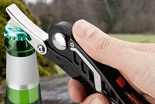CampBuddy Multitool Mit 12 Outdoor- und Rettungsfunktionen + Nylon-Gürtelholster - 7