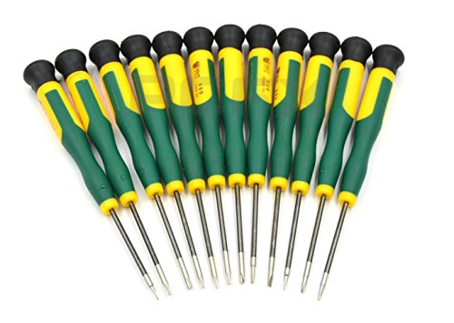 12 Stück magnetische Schraubenzieher Set für Smartphones iPhone iPad MacBook Pro & Air Laptop Tablet T2 T3 T4 T5 T8 T8 PH00 PH000 Pentalobe 0,8 1,2, 20, 2,5 Tri-Wing, Micro-Flat MMOBIEL - 3