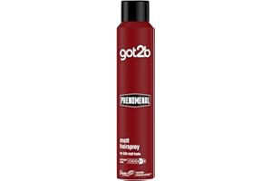 SCHWARZKOPF got2b Phenomenal Matt Hairspray 200 ml, Dramatic Hold, 24h Powerful Matt Looks in Seconds, Matt Style with a Powerful Fragrance, Hairspray got2b, Vegan Formula