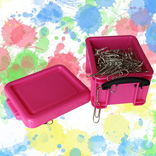 9er Set stapelbarer mini Kästen Container in verschiedenen Fraben mit Clip Verschluss von Kurtzy - 3