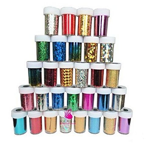 ANKKO neueste Mode 25 Farben Nail Art Transfer Folie Nail Sticker Tipp Dekoration aus Y2B - 5