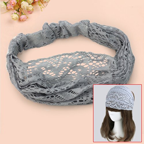 Spitzenband Spitze Haarband Bandana Stirnband Haarschmuck Kopftuch Damen Charms - 3