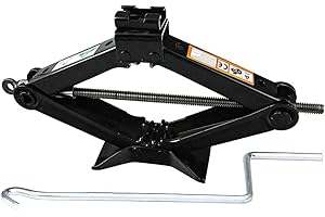 JAOSY Scissor Jack and Wrench 2 Ton with Speed Handle - Tyre Repair Rustproof Tools Kit Lift Jacks 5-Year Guarantee for Cars/Caravans/Honda Jazz/Audi/BMW/Benz/Ford