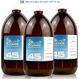 SilverCleanse Colloidal Silver 45ppm Triple Pack (3x 500ml Glass Bottles & T/E Cap)