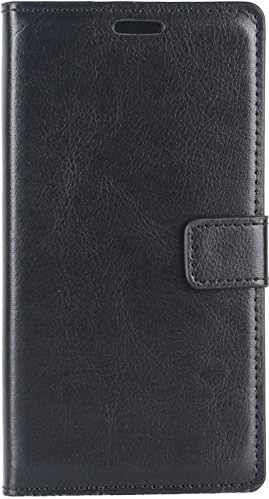 AR Premium High Quality PU Leather Wallet Case Cover For Samsung Galaxy J2 With Credit Card Holder Wallet Book (BLACK)