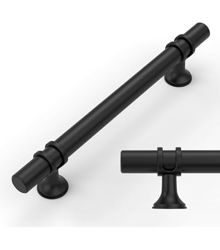 Ravinte 10 Pack 5 Inch Kitchen Cabinet Handles Matte Black Pulls Black Drawer Pulls Kitchen Cabinet Hardware For Cupboard Drawer Handles