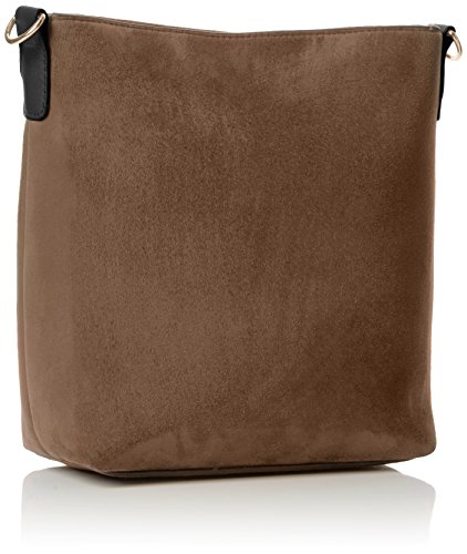 New Look Women's Bucket Cross-Body Bag Beige (Mink)