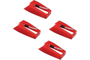 Record Player Needle, Gartopvoiz 4pcs Diamond Stylus Replacement for Suitcase Turntable, Phonograph, LP Vinyl Player