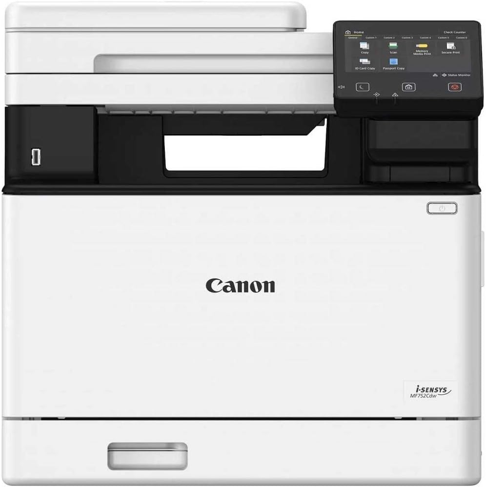 Canon i-SENSYS MF752Cdw Laser A4 1200 x 1200 DPI Dakikada 33 Sayfa WLAN, 5455C012, Beyaz