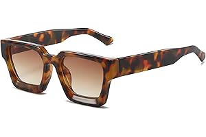 SHEEN KELLY Retro Prostokątne Okulary Przeciwsłoneczne Męskie Damskie Polaryzowane Czarn Kwadrate Modne Okulary 90s