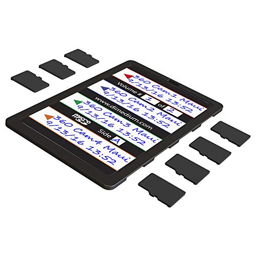 DiMeCard micro8 microSD tarjeta de memoria profesional soporte paquete de 10 unidades (Ultra Thin 8 tarjetas, tamaño tarjeta de Crédito)