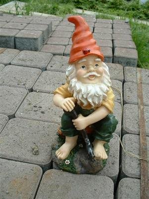 4 Lustige Gartenzwerge Gnome 22cm NEU Gartenzwerg NEU - 3