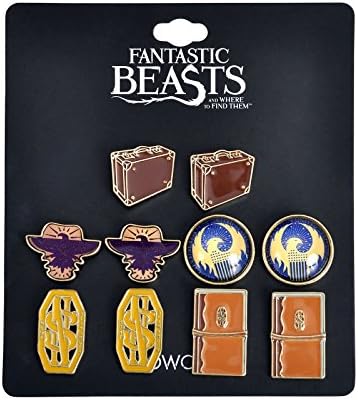 Fantastic Beasts Newt Scamander Earring Set 5 Pairs