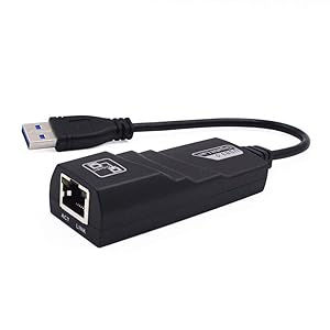 USB Ethernet Adapter Network Card USB 3.0 to Rj45 LAN Gigabit Internet(Black)
