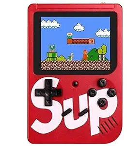 LUCRIA Sup Video Game With Battery Handheld Console Classic Retro Video Gaming Player Colourful LCD Screen USB Rechargeable Portable Game Console with 400 in 1 Classic