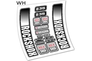 VINILOSBICI Rock Shox Recon 35 2021 Autocollants en vinyle adhésif fourche (WH (blanc)