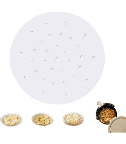 Hothotgirl 250 Stck Dim Sum Papier als Unterlage fr Bambusdmpfer,  Heiluftfritteuse, Dampfgarer Airfryer Liners, antihaftbeschichtet, rundes  Backpapier Perforiertes Bambus Papier 5 Zoll/12.7cm : Amazon.de: Kche,  Haushalt & Wohnen