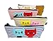 Produktbild iSuperb 4 Stück Federtasche Stiftemappe Federmappe Leinwand Schüleretui Stifterolle Mäppchen Rolle Make -up Tasche für Mädchen jungen Schüler(4 Packs Cute Kitten Pencil Case )