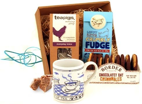 Tea Gifts for Women - Morning Glory Cookies and Tea Hamper for Tea Lovers - Send Gift Basket Next Day Delivery