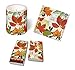 Produktbild Set "Herbarium" - 1 x Dekorkerze + 1 x Packung Cocktail-Servietten + 1 x Packung Streichhölzer - Herbst - Wald - Blätter - Laub