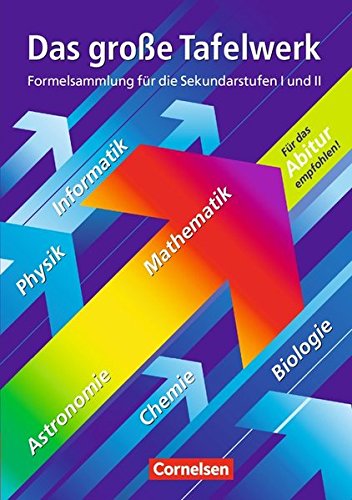 Das große Tafelwerk - Westliche Bundesländer: Mathematik, Physik, Chemie, Astronomie, Informatik, Biologie: Schülerbuch