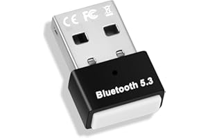 AXFEE Adapter Bluetooth 5.3 USB do Windows 7/8.1/10/11 PC, odbiornik laptopa, drukarka, słuchawki, mysz (czarny)