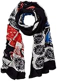 foulard sofa blanco  Desigual Foulard BLOMMING Winter Bufanda, Negro 2000, Talla única para Mujer