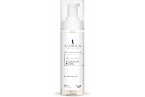 Afrodita Professional salicylsyra rengöringsskum för ansiktet – klargörande ansiktsrengöring med tetreeolja för fet oren hud, BHA Face Wash för pordjup rengöring, 200 ml