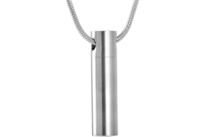 Cherished Urns Silver Cylinder Memorial Ash Keepsake Cremation Pendant