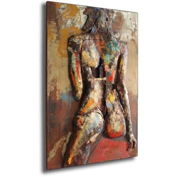Phoenix Company Tableau métallique en 3D Motif femme nue ...