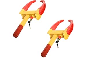 Cathpetic Bullhorn Parking Claw, Trailer Anti-Theft Protection, Scalable and Creative Tyre Lock for Cars, Brass Lock Cylinder Wheel Clamp for Trailers for Cars, Suitable for Cars and Motorcycles