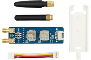 DAZZLEEX Para M5Stack StickC Plus 2 en 1 Módulo RF CC1101 NRF24 IoT Placa de Desarrollo con antenas y cable Grove para proyectos de comunicación inalámbrica (con cáscara)