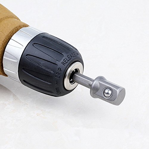 Audel 8-teiliges Adapter Sechskant auf 1/4″ 3/8″ 1/2 “ Vierkant Bohrfutter Adapter - 7