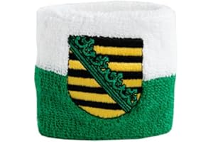 Flaggenfritze Schweißband Motiv Fahne/Flagge Deutschland Sachsen + gratis Aufkleber