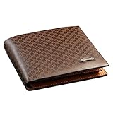 Innentasche: Ja Jasper Finn Qualität Männers-Braun-PU-lederne Mappe mit Kreditkarte-Halter, Geldbeutel