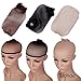 S-noilite Blonde WIG Cap,stretch Breathable Full Head Hair Wigs Cap,for Full Wigs/half Wigs,unisex,one Size Fixes All (1pcs, Blonde)