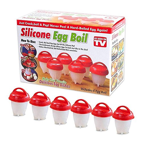 Preisvergleich Produktbild Vinciann 6X Eierkocher Silikon kocht Ei Sodo Coque ohne Schale
