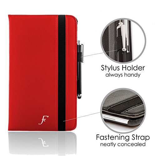 Forefront Cases® Samsung Galaxy Tab A 10.1 SM-T580 Leder Drehbar Hülle Schutzhülle Tasche Smart Case Cover Stand – Rundum-Geräteschutz und intelligente Auto Schlaf / Wach Funktion – inkl. Eingabestift - 6