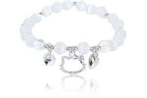 NHPY Pulsera de Gatito - Regalos y Joyas para Niñas y Niños, Con Cuentas, para Cumpleaños y Navidad, 1 Pieza