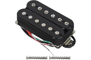 FLEOR Pickup per chitarra elettrica Pickup Humbucker a doppia bobina Pickup al manico in ceramica da 50 mm - nero