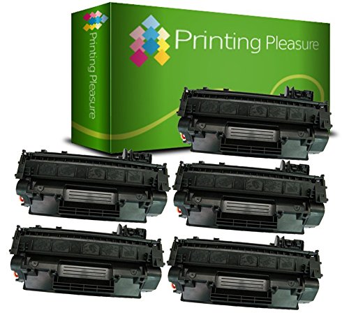Printing Pleasure 5 Compatible Canon 719H Cartouches de Toner pour Canon LBP-6300DN LBP-6310DN LBP-6650DN LBP-6670DN LBP-6680X MF-5840DN MF-5880DN MF-5940DN MF-5980DW MF-6140CN MF-6180CW - Noir  Grande Capacit  